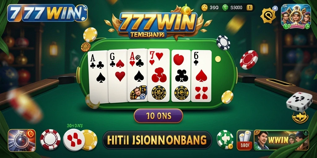 Screenshot menampilkan gameplay seru dari game Domino 777WIN.