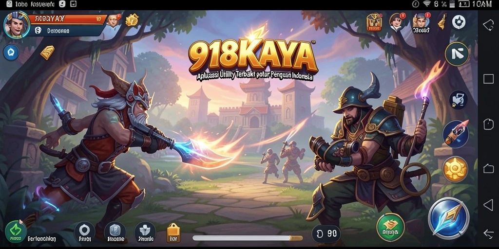 Tampilan aplikasi 918KAYA yang user-friendly untuk pengelolaan Utility.