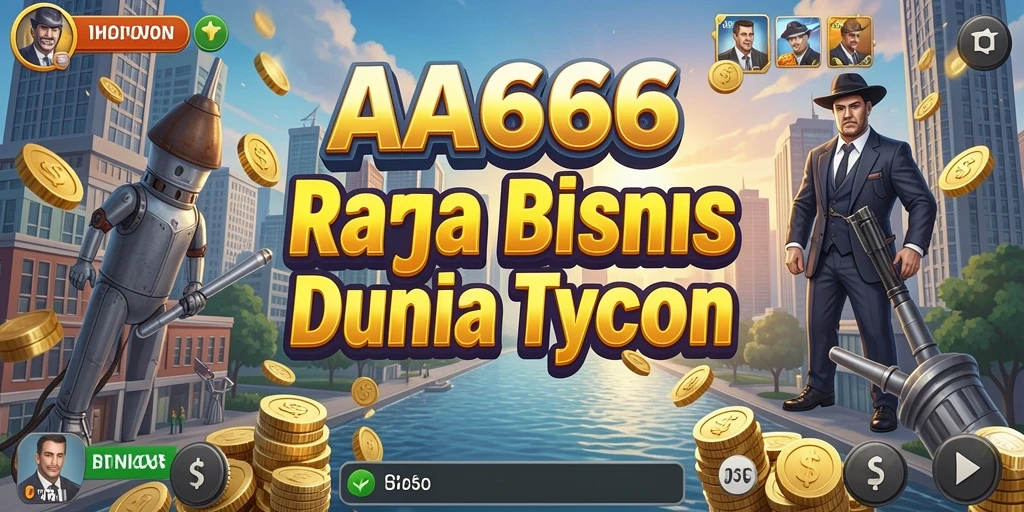Tampilan screenshot utama AA666 menampilkan gameplay Tycoon yang seru.