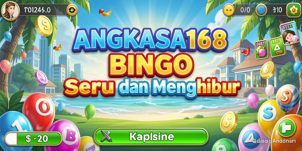 Tampilan antarmuka permainan Bingo yang menarik dan seru.
