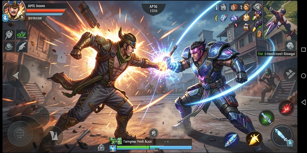 Tampilan gameplay API36 dengan pertarungan yang seru dan grafis memukau.