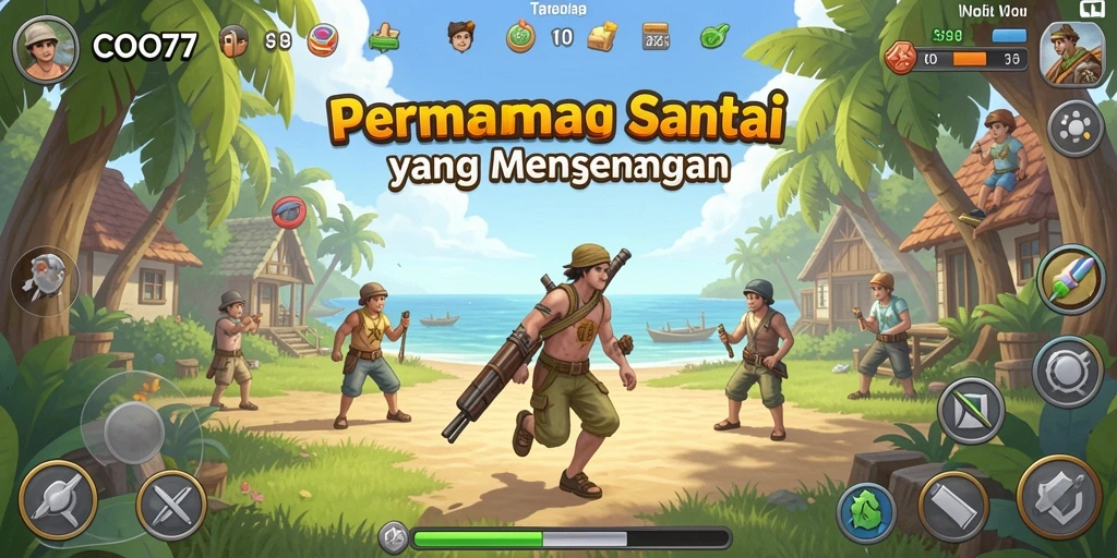 Tangkapan layar gameplay yang menampilkan keseruan bermain COO77.