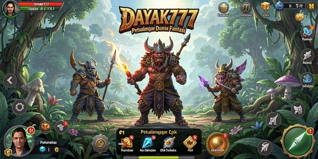 Screenshot DAYAK777 menampilkan aksi seru dalam pertempuran epik.