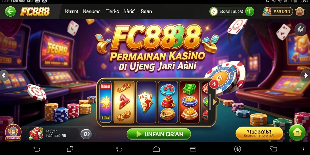 Screenshot menunjukkan permainan kasino yang mendebarkan di FC888.