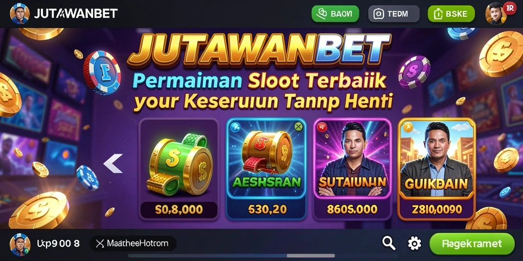Gameplay seru dari JUTAWANBET dengan grafis menawan dalam permainan Slot.