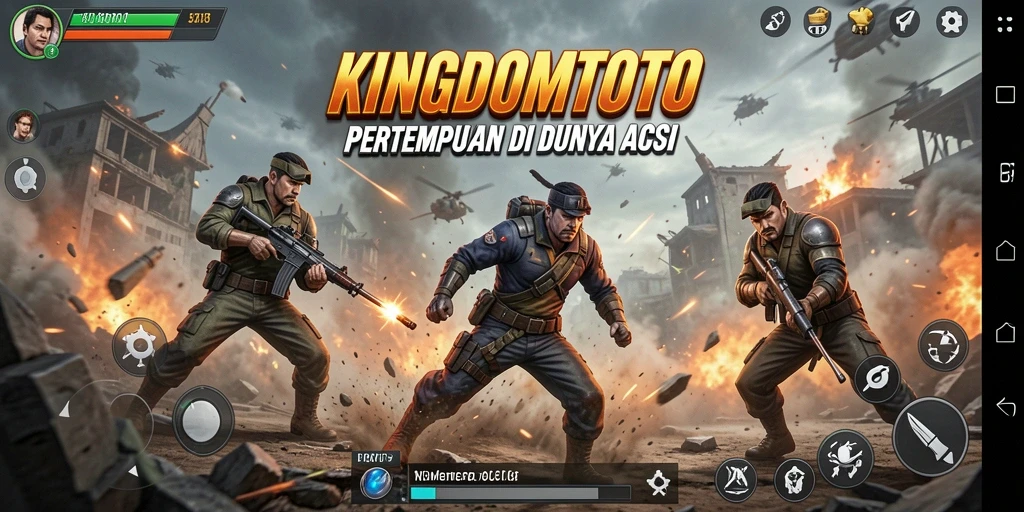 Tangkapan layar dari aksi seru dalam KINGDOMTOTO.