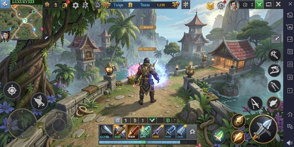 Tampilan gameplay menarik di LUXURY333 dengan tantangan petualangan.
