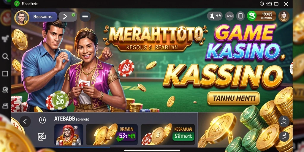 Tampilan utama gameplay Kasino di MERAHTOTO yang menarik.
