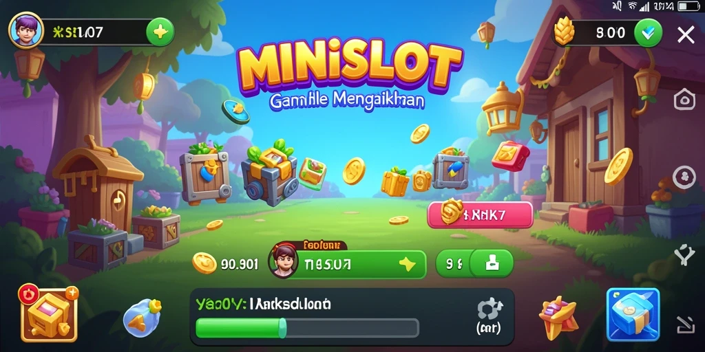Screenshot gameplay <strong>MINISLOT</strong> yang menampilkan keseruan permainan Idle.