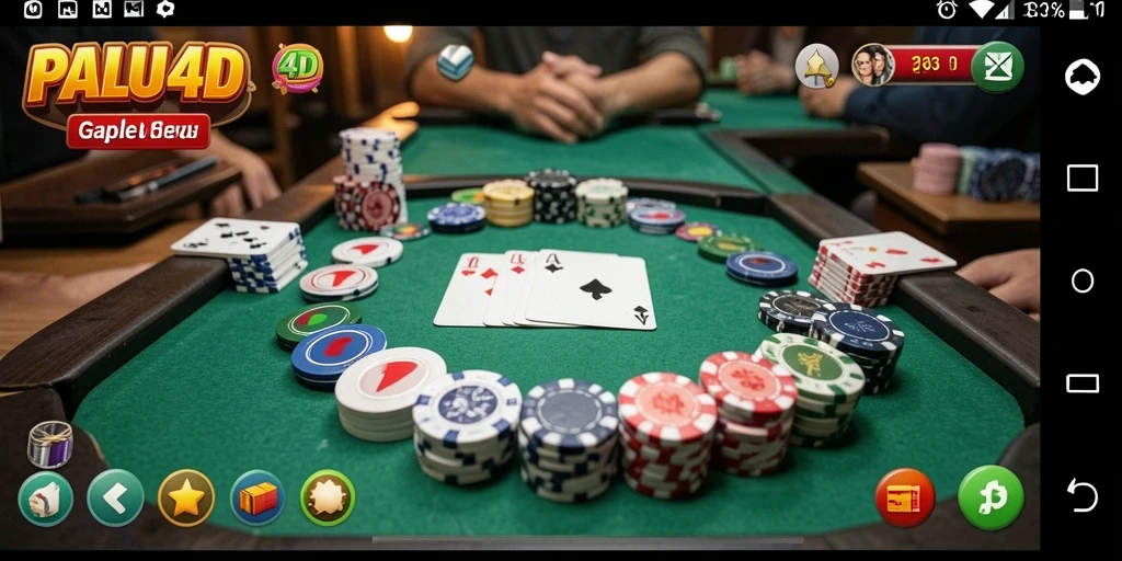 Menampilkan gameplay seru bermain Gaple di PALU4D.
