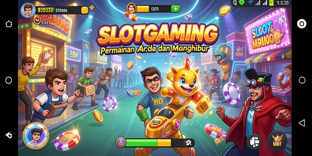 Tampilan gameplay SLOTGAMING yang penuh warna dan menyenangkan.