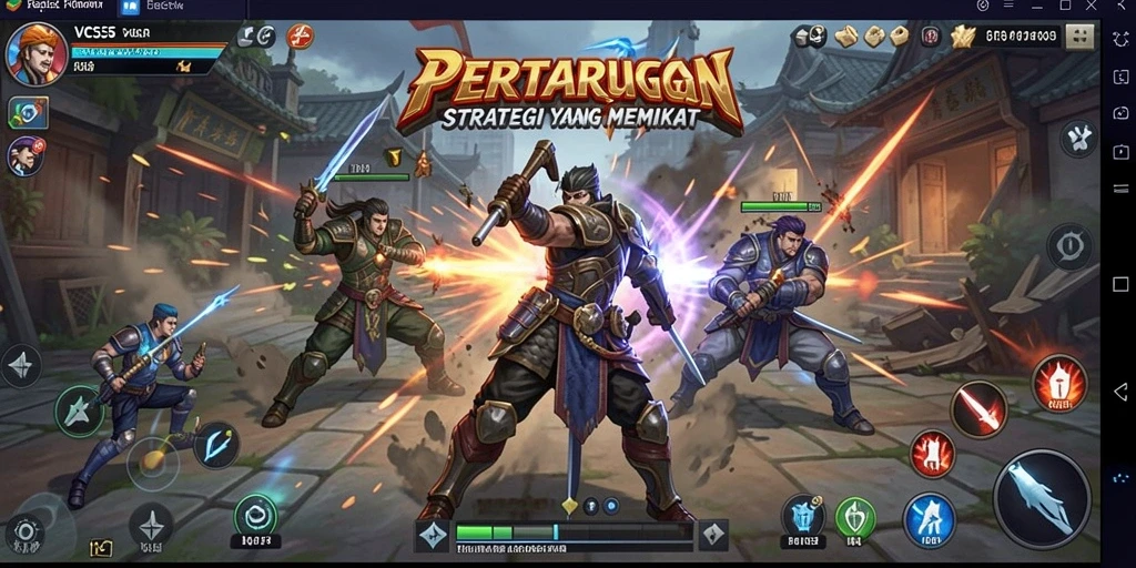Tangkapan layar gameplay VC55 yang menampilkan taktik strategi yang mendebarkan.