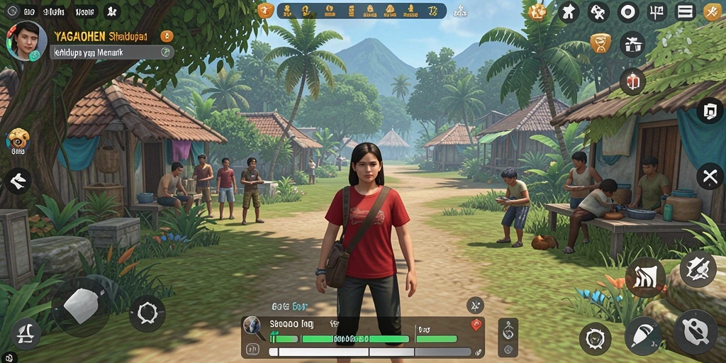Tampilan gameplay YAGAOHEN yang realistis dan interaktif.